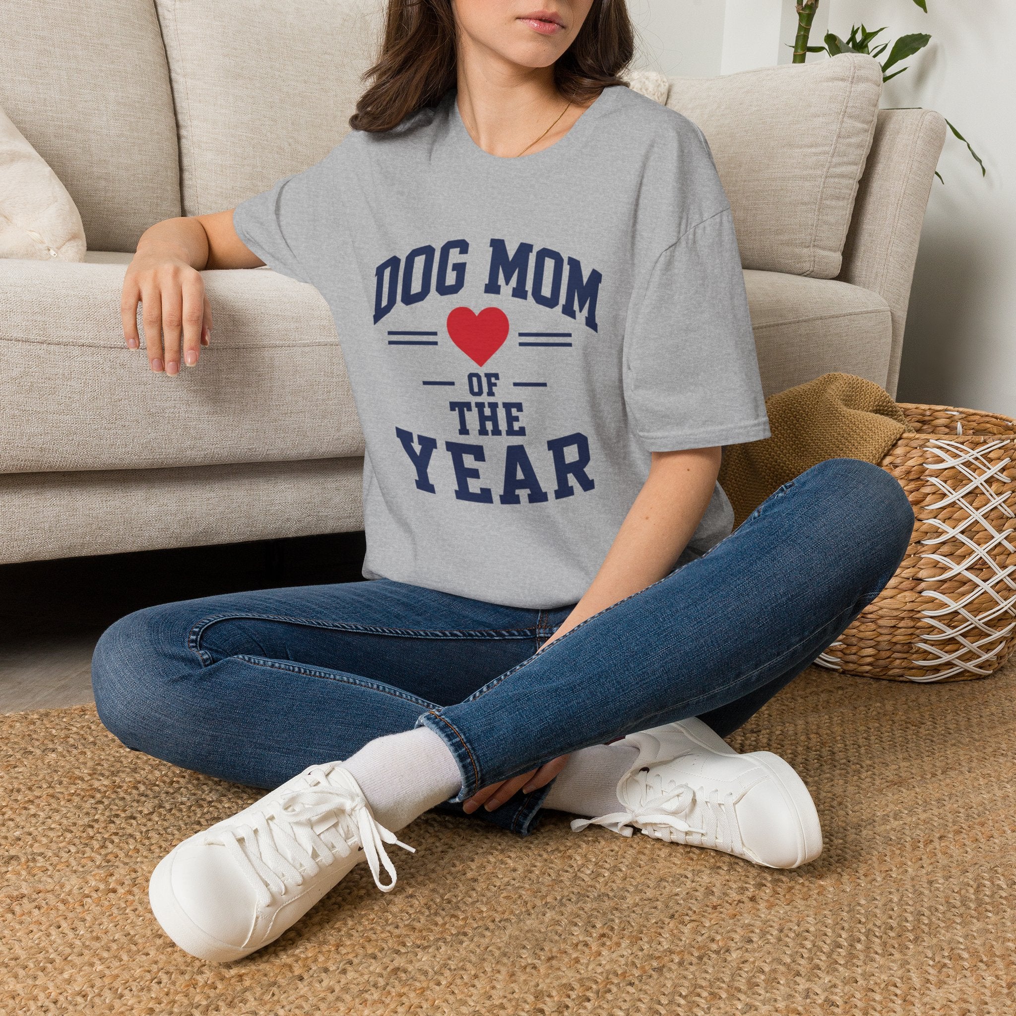 Dog Mom of the Year Heart Graphic