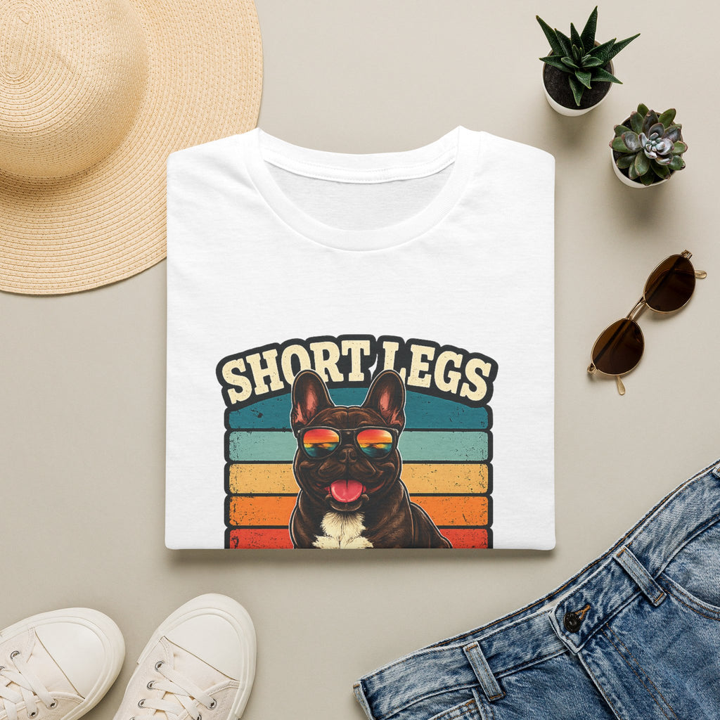 Short Legs Big Attitude T-Shirt — Retro French Bulldog Graphic Tee