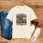 Dachshund Short Legs, Big Attitude Retro Stripe T-Shirt