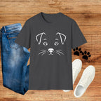 Cute Puppy Face T-Shirt — Minimal Dog Graphic Tee for Dog Lovers