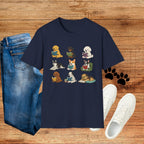 Reading Dogs T-Shirt — Cute Puppy Book Club Graphic Tee