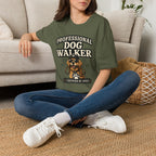 Professional Dog Walker T-Shirt — Certified by Dogs Graphic Tee