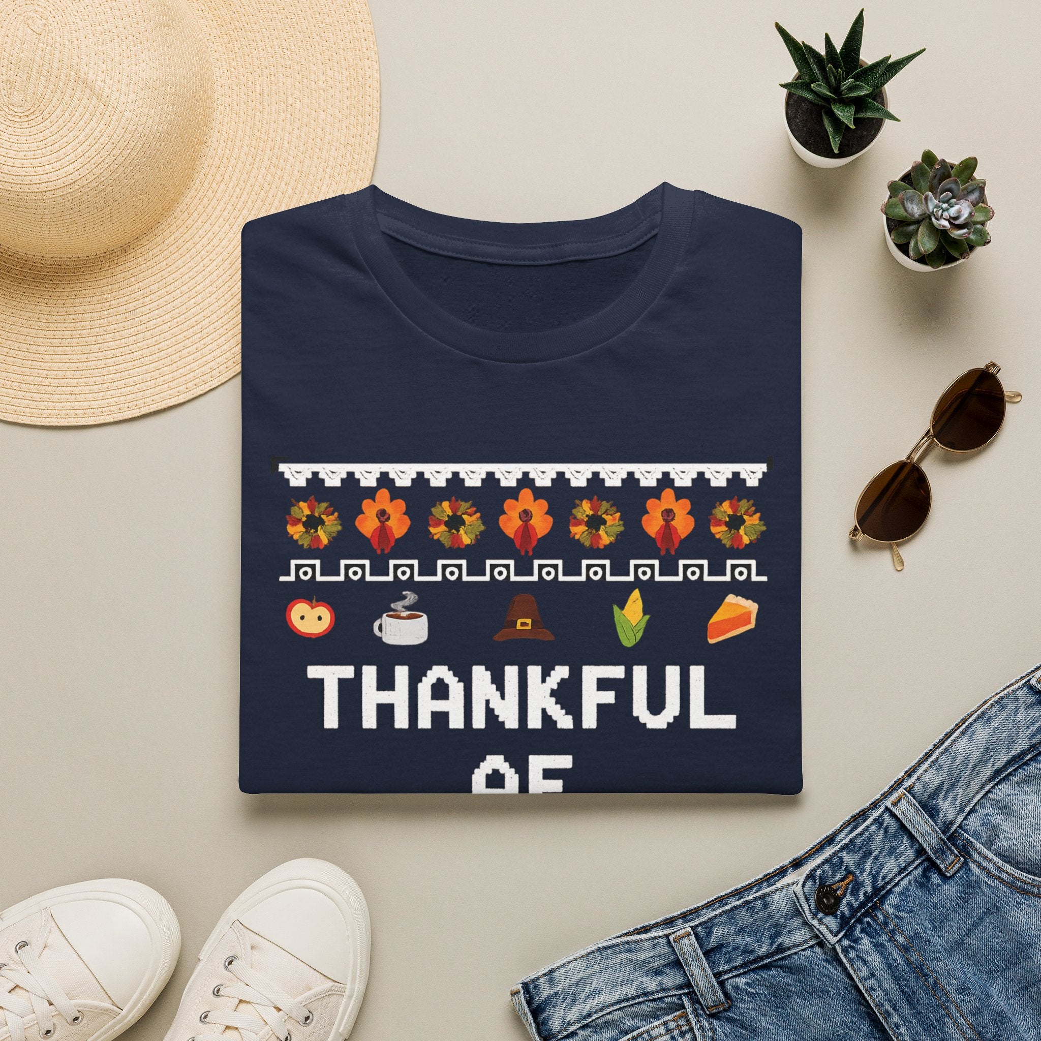 Thankful AF Thanksgiving T-Shirt — Cozy Fall Holiday Tee