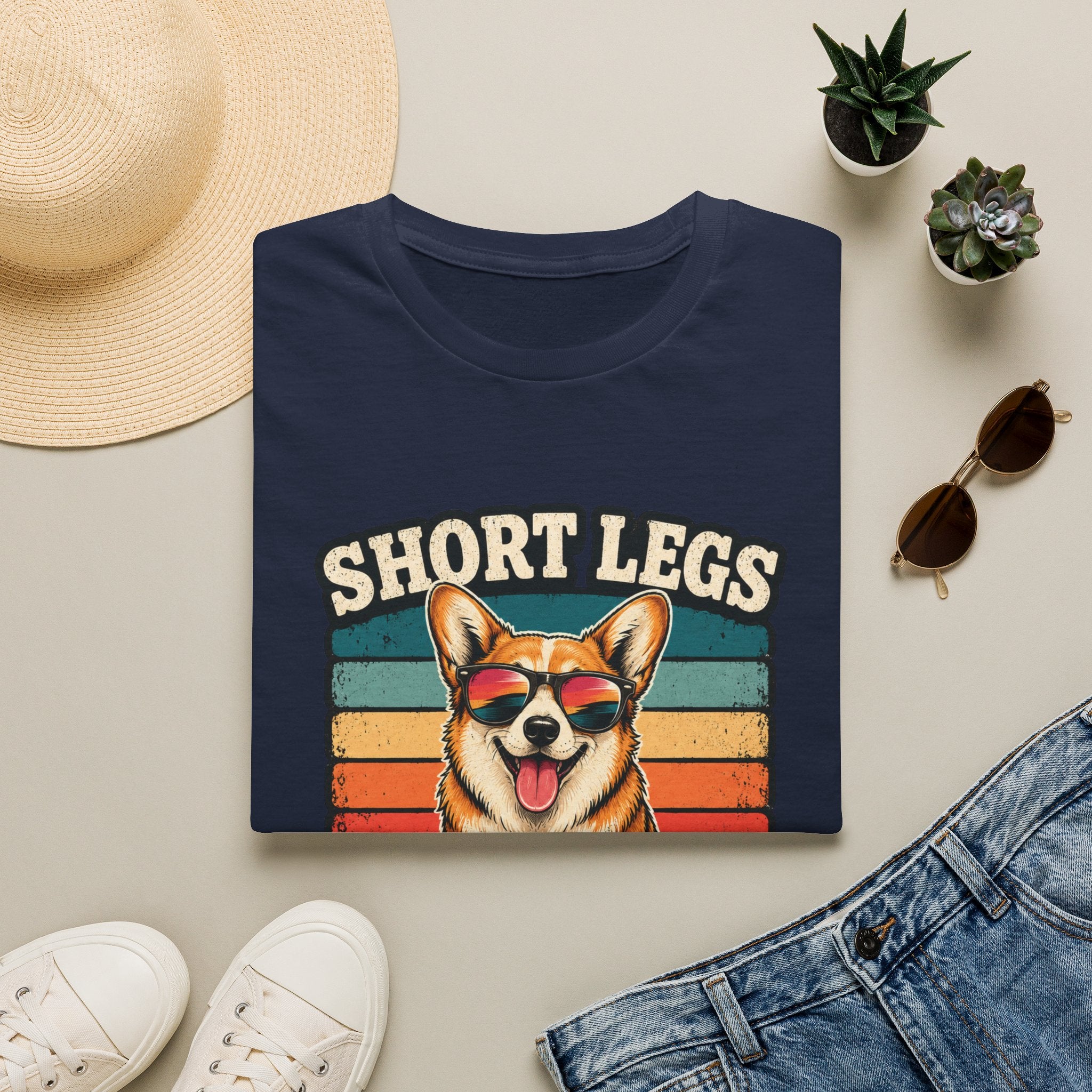 Corgi 'Short Legs, Big Attitude' T-Shirt