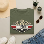 Dog Gun T-Shirt — Retro Patriotic Puppy Graphic Tee