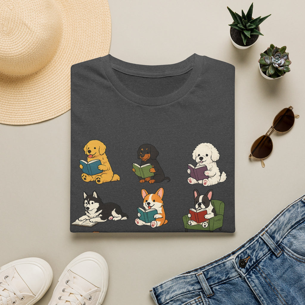 Reading Dogs T-Shirt — Cute Puppy Book Club Graphic Tee