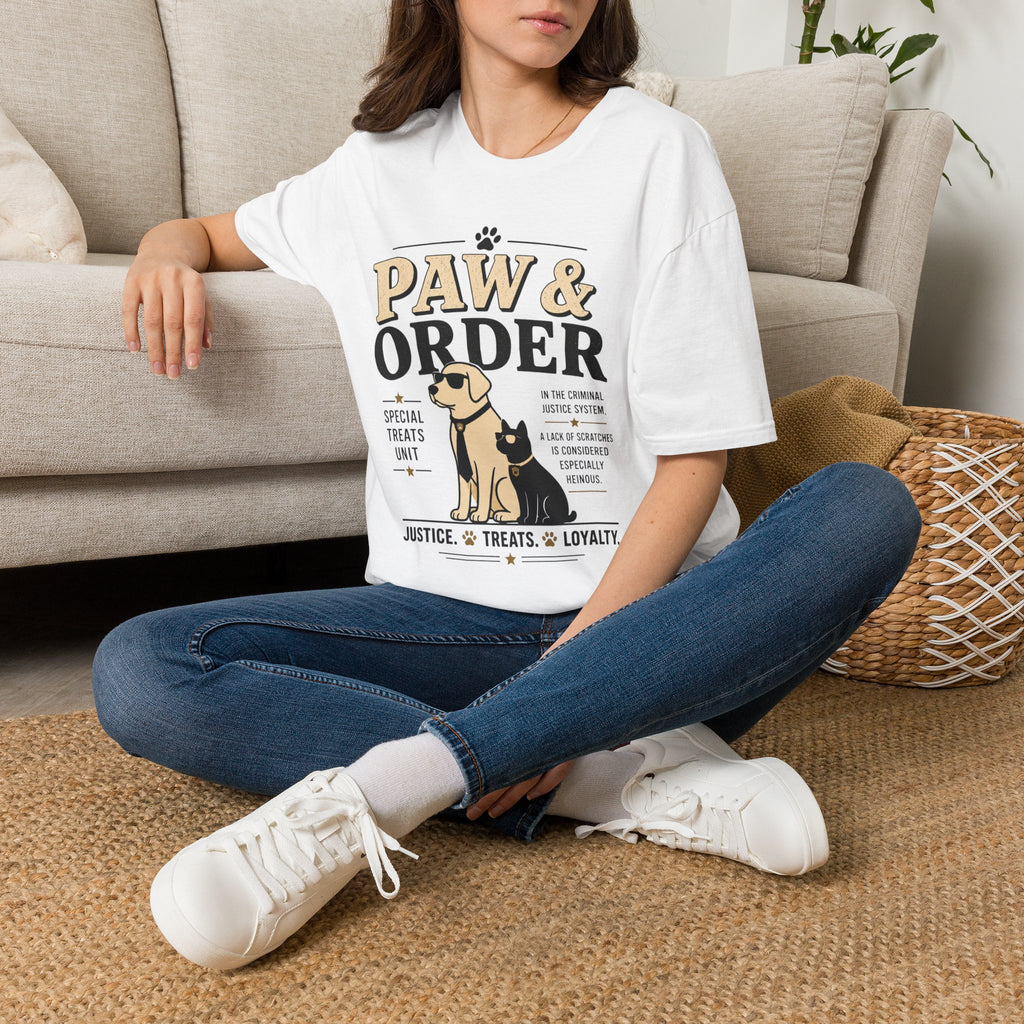 Paw & Order Dog T-Shirt — Funny Canine Pun Tee for Dog Lovers