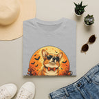 Halloween Corgi Tee — Cool Sunglasses Dog on Pumpkin Graphic T-Shirt