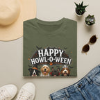 Happy Howl-O-Ween Dog T-Shirt — Halloween Puppy Costume Tee