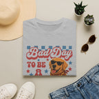 Bad Day to Be a Hot Dog T-Shirt — Retro Patriotic Dog Graphic Tee