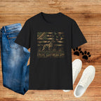 Duck Hunting American Flag T-Shirt — Local Southern Boy Retriever Design