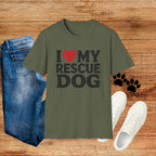 I Love My Rescue Dog T-Shirt