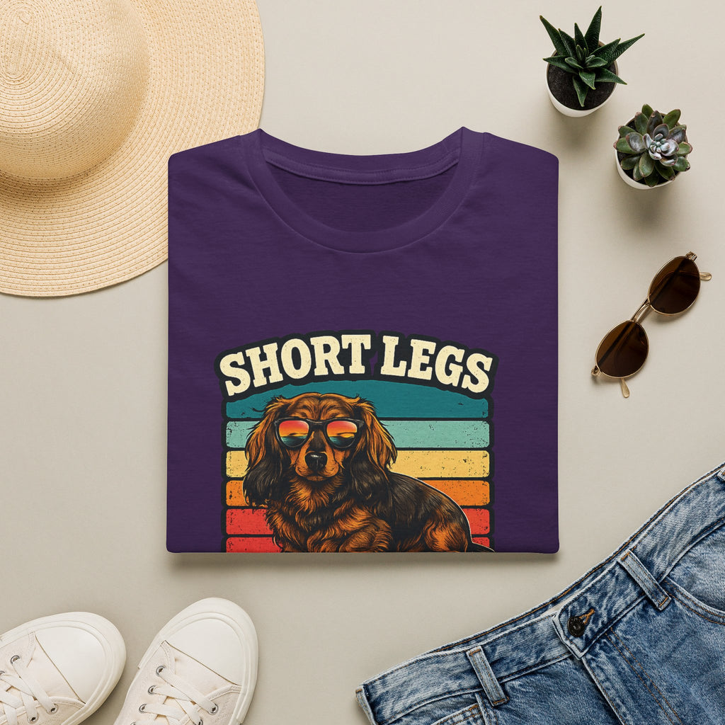 Short Legs Big Attitude T-Shirt — Retro Dachshund Dog Tee