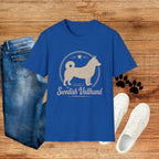 Swedish Vallhund Tee — Vintage Circle Logo Shirt for Dog Lovers