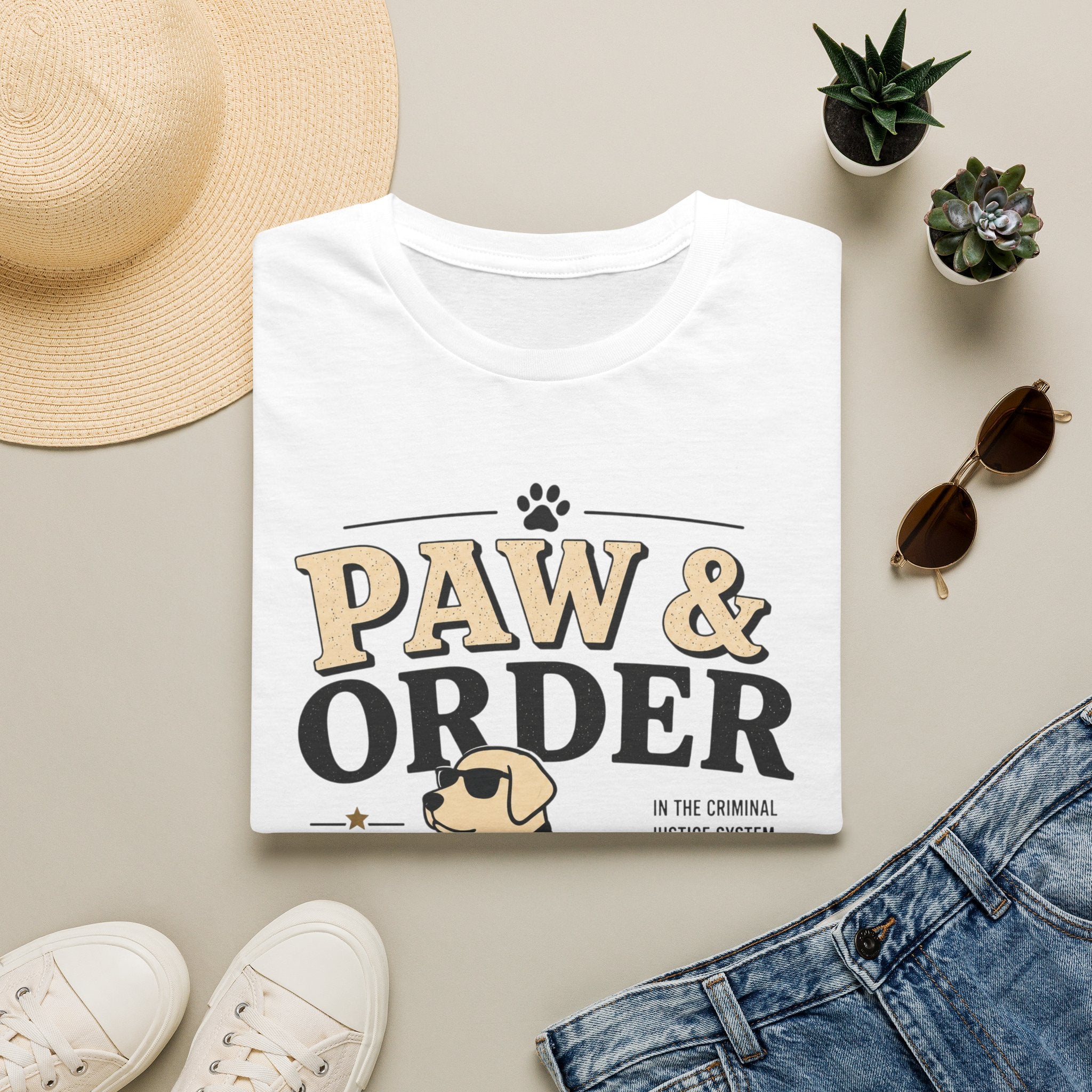 Paw & Order Dog T-Shirt — Funny Canine Pun Tee for Dog Lovers