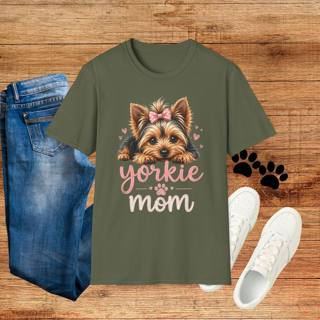 Yorkie Mom T-Shirt — Cute Yorkshire Terrier Puppy Tee