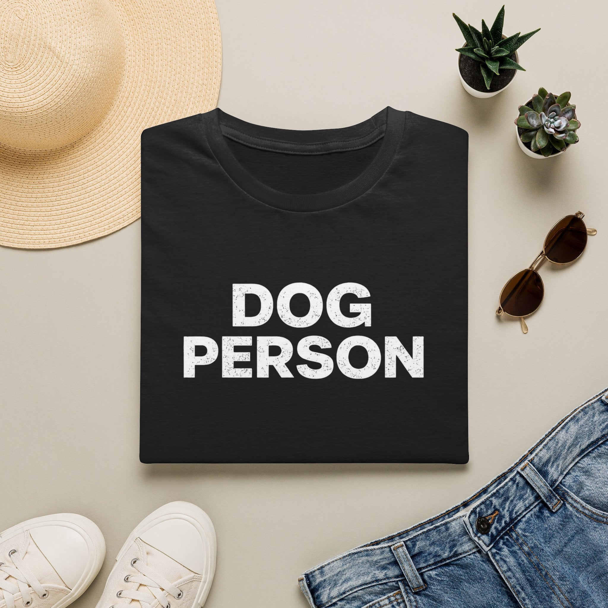Dog Person T-Shirt — Bold Text Graphic Tee for Dog Lovers