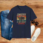 Jimothy Is My Spirit Animal Retro Tee Raccoon