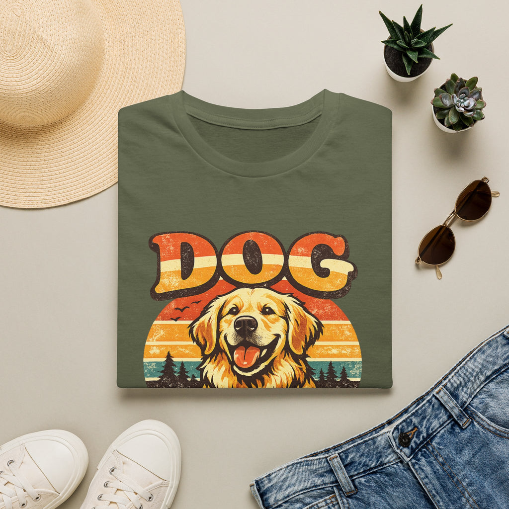 Dog Mom T-Shirt — Retro Golden Retriever Tee