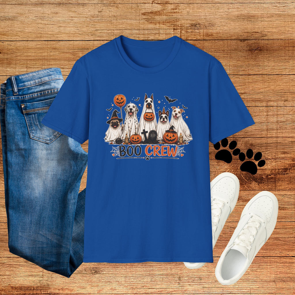 Halloween 'Boo Crew' Dog T-Shirt — Cute Puppy Ghosts & Pumpkins