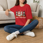 Halloween Huskies T-Shirt — "Howl-O-Ween Squad" Cute Dog Costume Tee