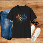 T-Shirt — Rainbow Paw Heart Tee (LGBTQ+ Pet Lover Pride Shirt)