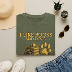 I Like Books and Dogs Graphic Tee (and Maybe 3 People)