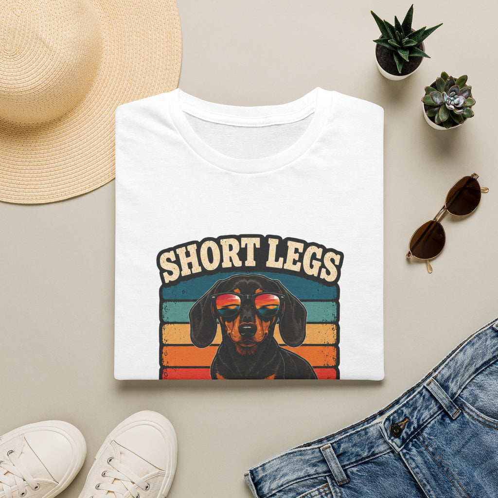Short Legs Big Attitude T-Shirt — Retro Dachshund Graphic Tee