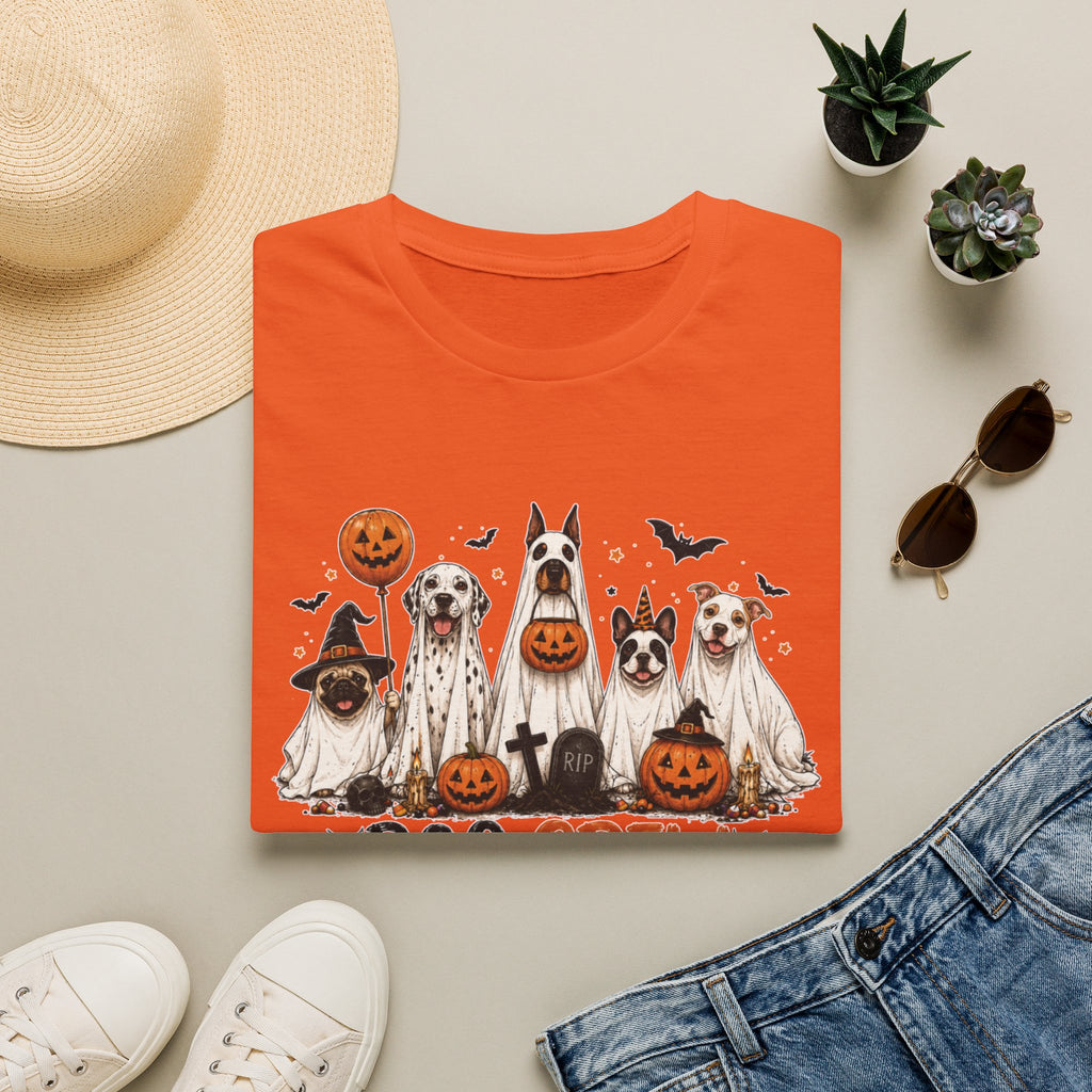Halloween 'Boo Crew' Dog T-Shirt — Cute Puppy Ghosts & Pumpkins