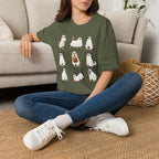 Ghost Dogs Halloween T-Shirt — Cute Puppy Ghosts with Pumpkin Design