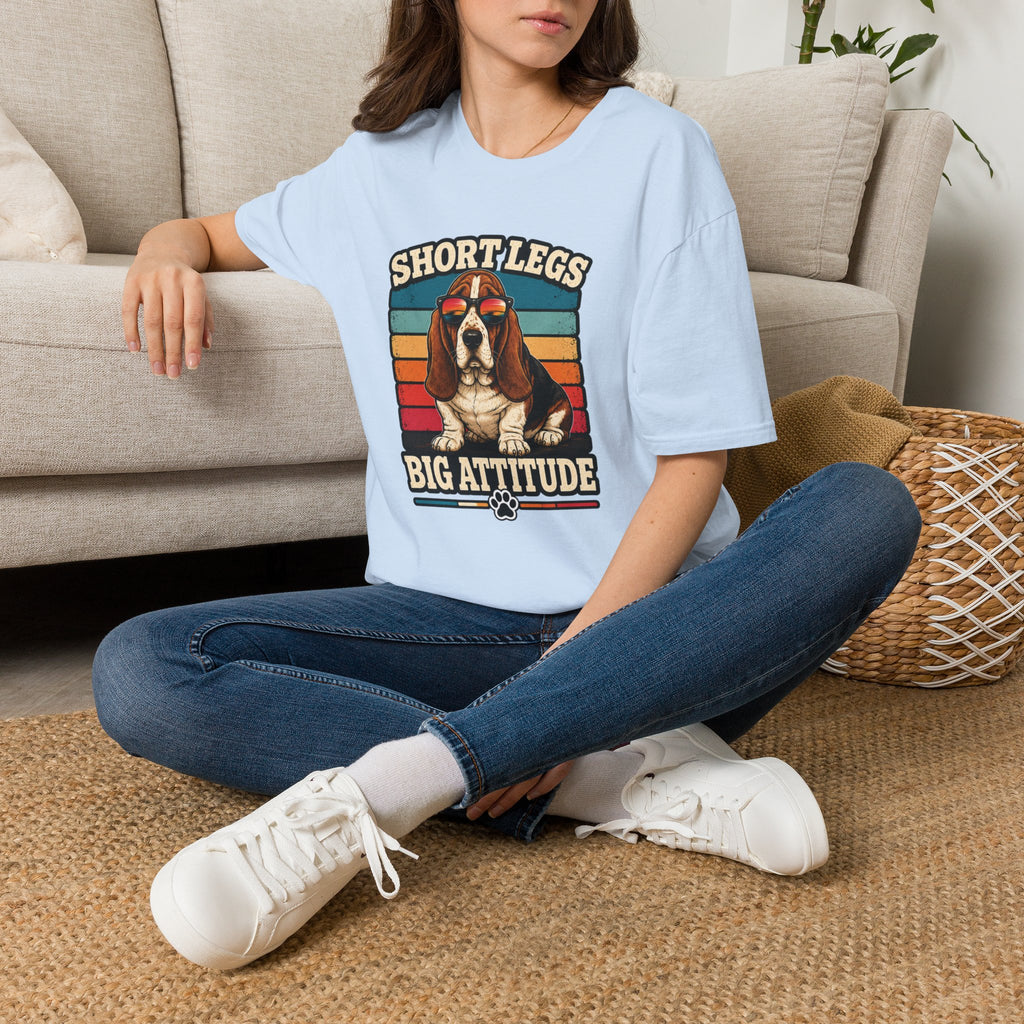 Basset Hound 'Shortlegs Big Attitude' T-Shirt