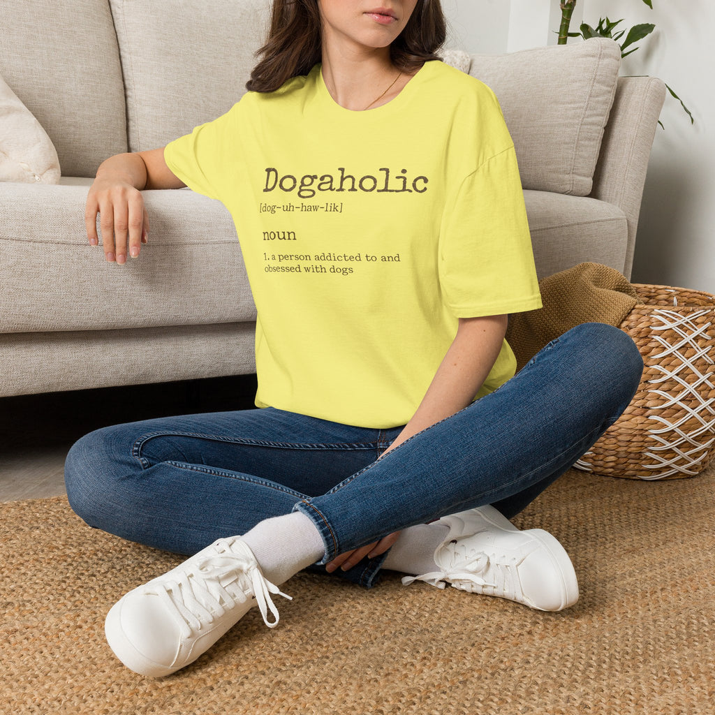 Dogaholic Definition Tee for Dog Lovers