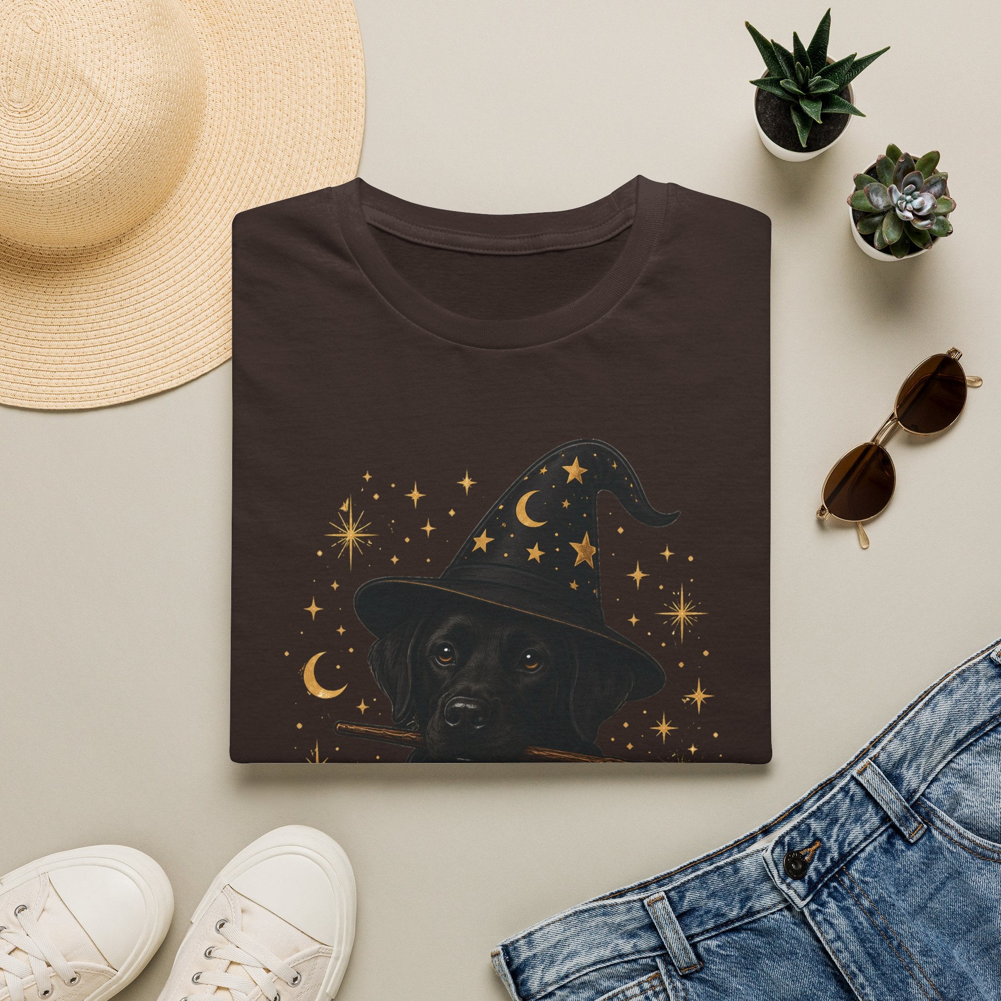 Labracadabra T-Shirt — Witch Hat Black Lab Halloween Tee