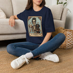 Dachshund Mom Tarot Tee — 'Dog Mom' Skeleton Card Graphic T-Shirt