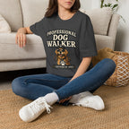 Professional Dog Walker T-Shirt — Certified by Dogs Graphic Tee