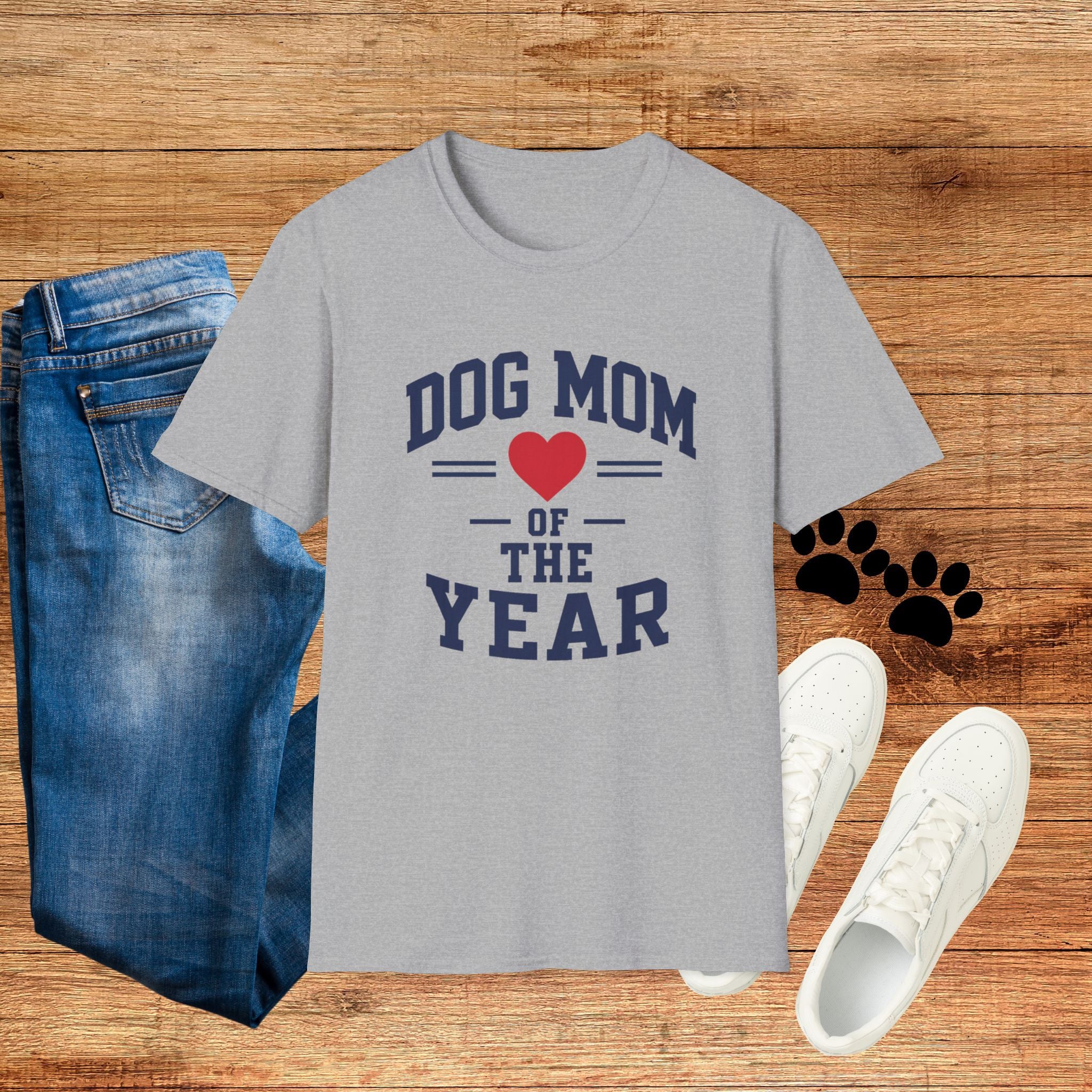 Dog Mom of the Year Heart Graphic