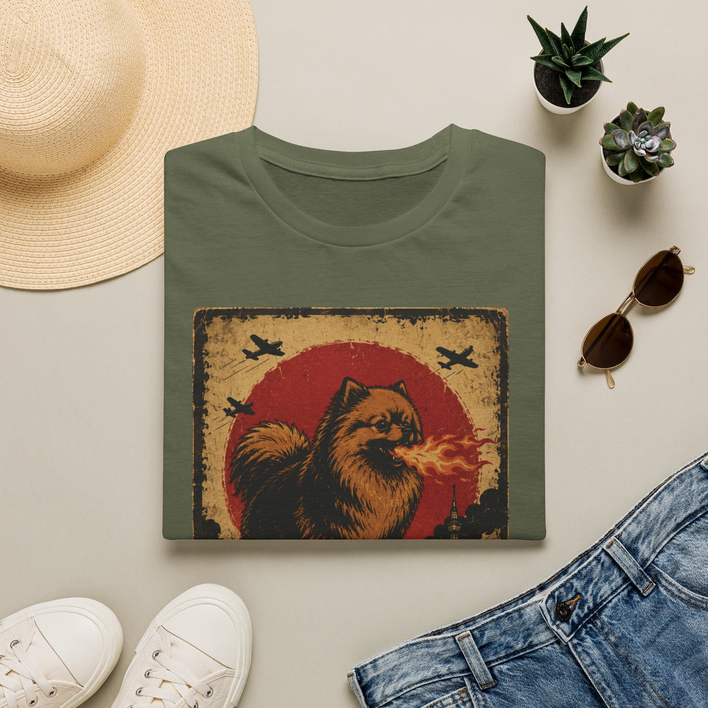 Godzilla-Style Pomeranian Poster Tee