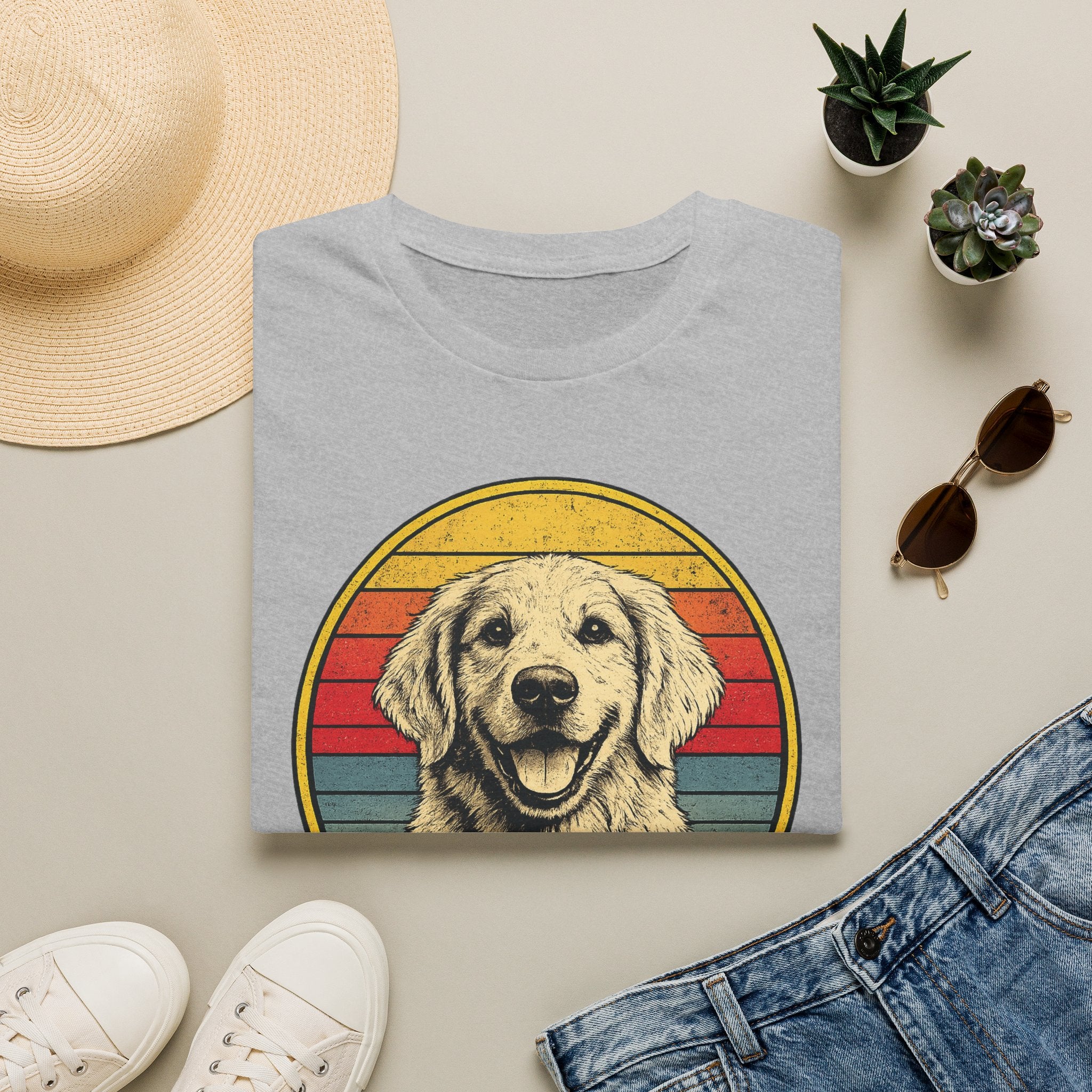 Retro "Show Me Your Doggies" Golden Retriever Tee