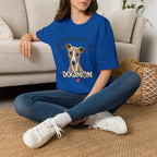 Whippet Dog Mom T-Shirt — Cute Whippet Portrait & Heart Graphic