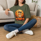 Halloween Corgi Tee — Cool Sunglasses Dog on Pumpkin Graphic T-Shirt