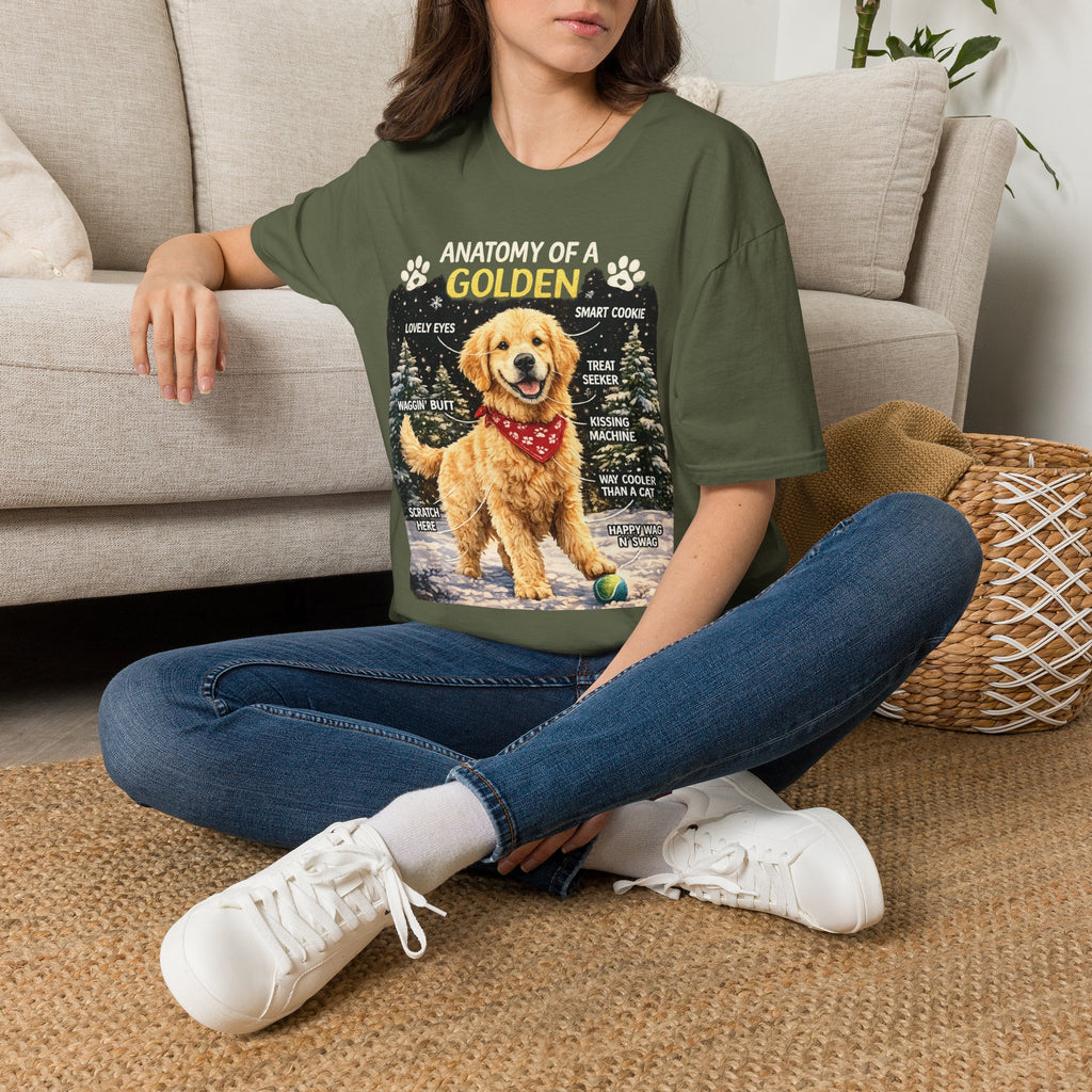 Anatomy of a Golden T-Shirt – Funny Golden Retriever Dog Tee