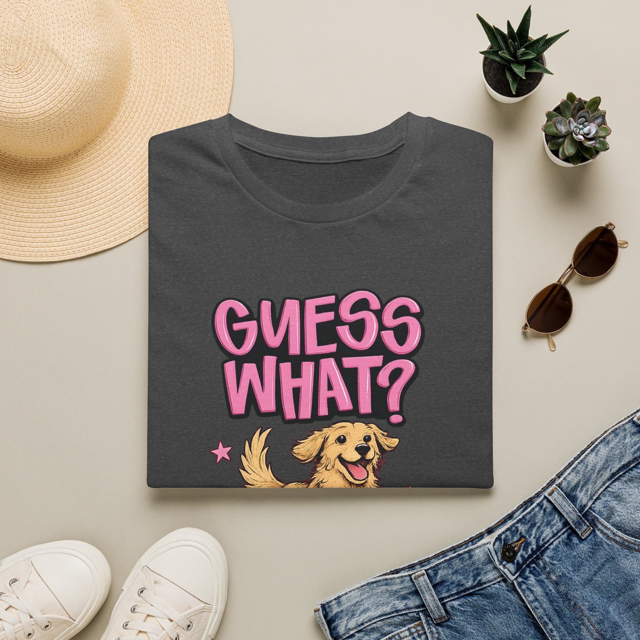Guess What? Golden Retriever T-Shirt — Cute Dog Graphic Tee