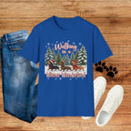 Walking in a Wiener Wonderland Forest Dogs Holiday Shirt