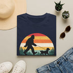 Bigfoot's Best Friend Retro Sunset Tee
