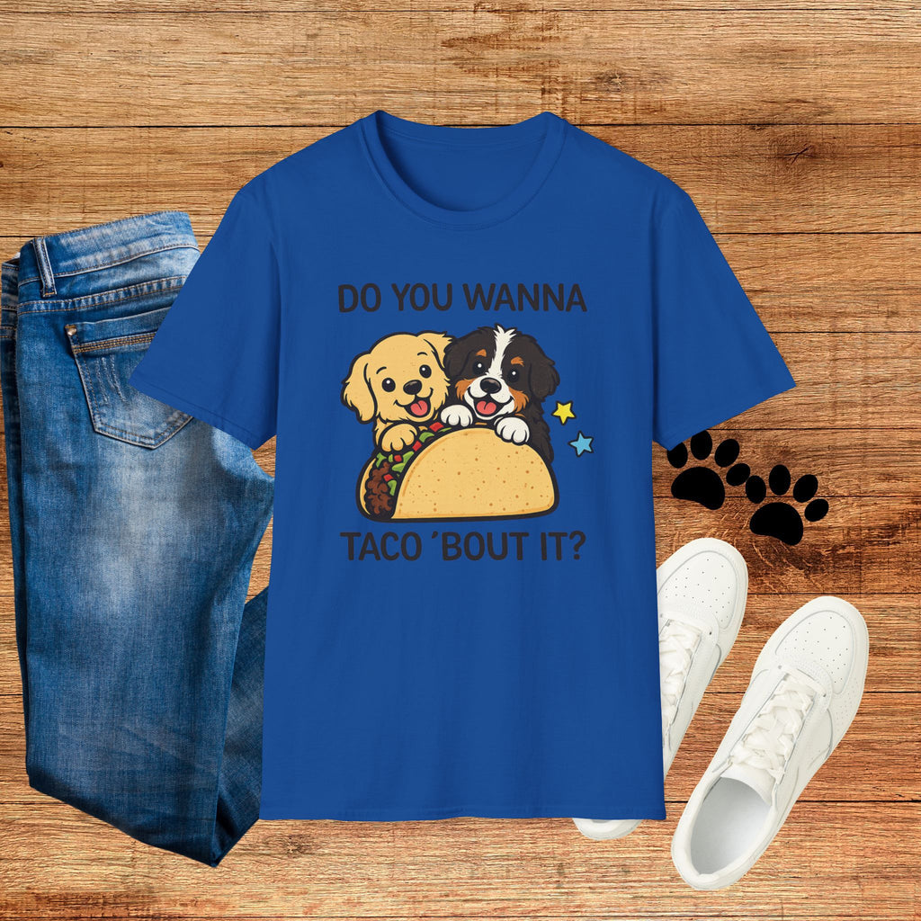 Do You Wanna Taco 'Bout It? Cute Puppy Taco Graphic Tee