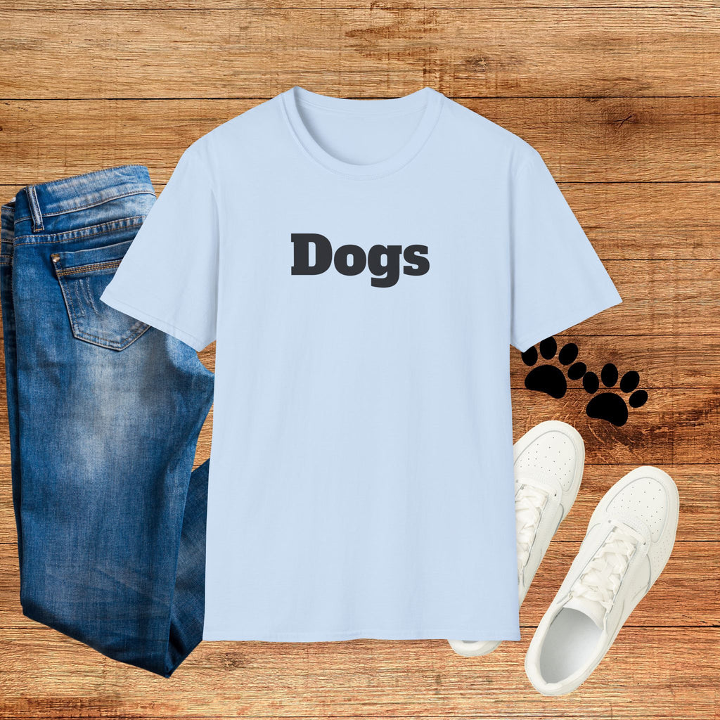 Dogs T-Shirt — Minimalist Dog Lover Tee