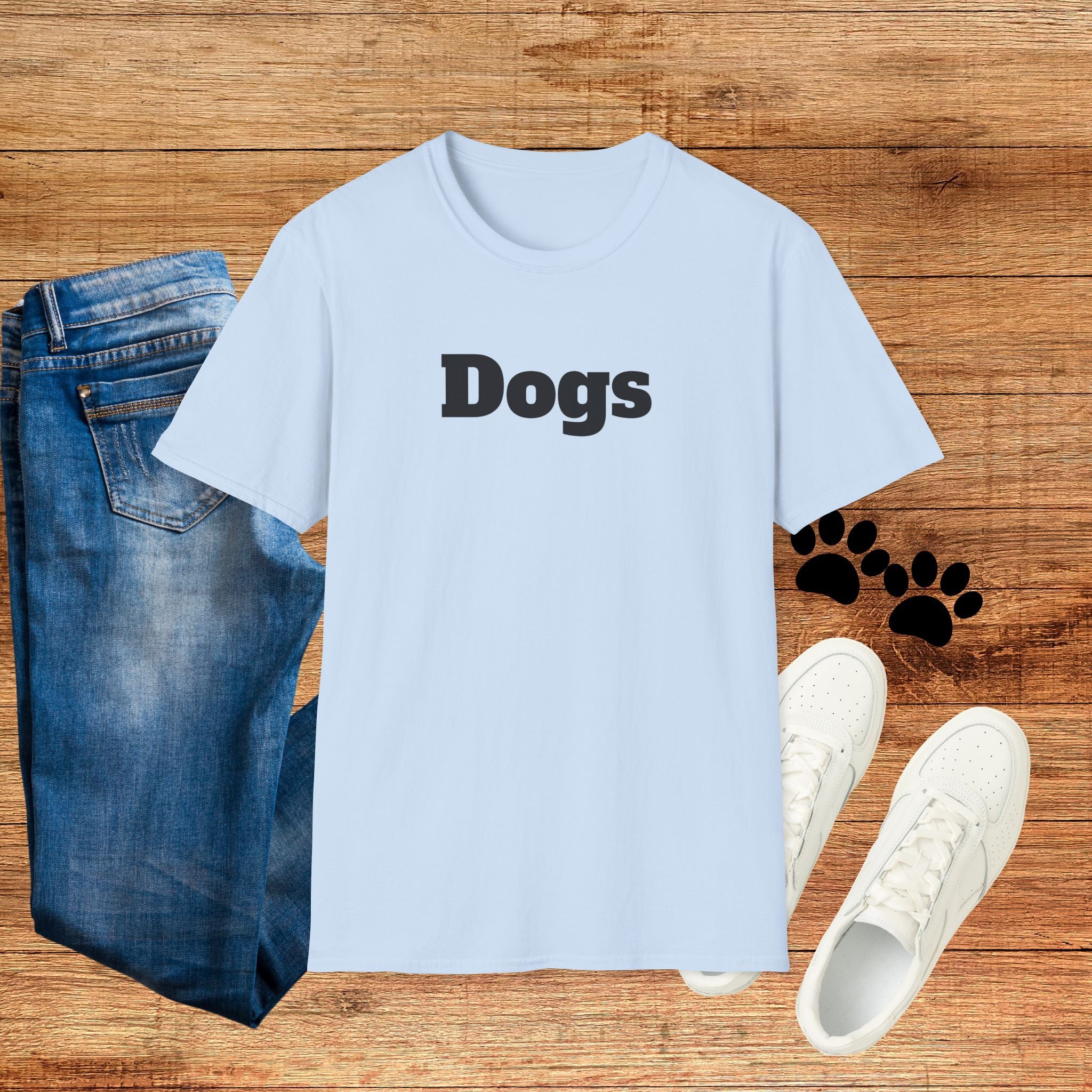 Dogs T-Shirt — Minimalist Dog Lover Tee
