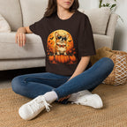 Halloween Corgi Tee — Cool Sunglasses Dog on Pumpkin Graphic T-Shirt