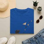 Dog Paw & Paper Airplane T-Shirt — Cute Black Dog Graphic Tee
