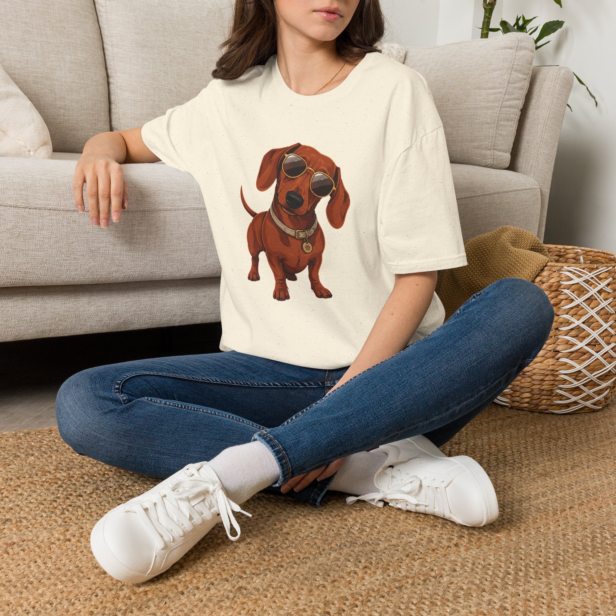 Dachshund Sunglasses T-Shirt — Cool Wiener Dog Graphic Tee